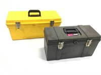 Pair of Popular Mechanics Plastic Tool Boxes