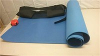 Blue Yoga Mat W/ Carry Case