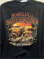 Harley Davidson Dealer Shirt Hawaii Sunset