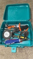Lunch box of assorted tools