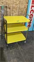 Yellow utility cart