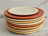 10pcs Fiesta Ware Plates