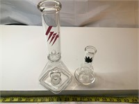 Lot of 2 Glass Pipes