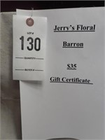 Jerry's Floral $35 Gift Certificate