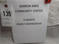 Barron Area Community Center 3 Month Family