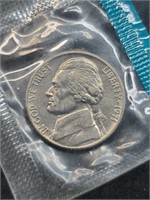 Uncirculated 1971 Jefferson Nickel In Mint Cello