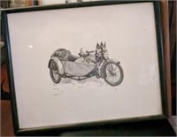MAYBERRY SHERRIFS OFFICE PRINT, MOTORCYCLE