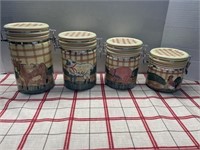 4 PC CANNISTER SUSAN WINGET