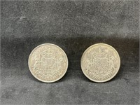 1937-1940 Silver Canadian Half Dollar 50 Cents
