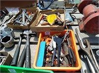 3 flats of misc tools