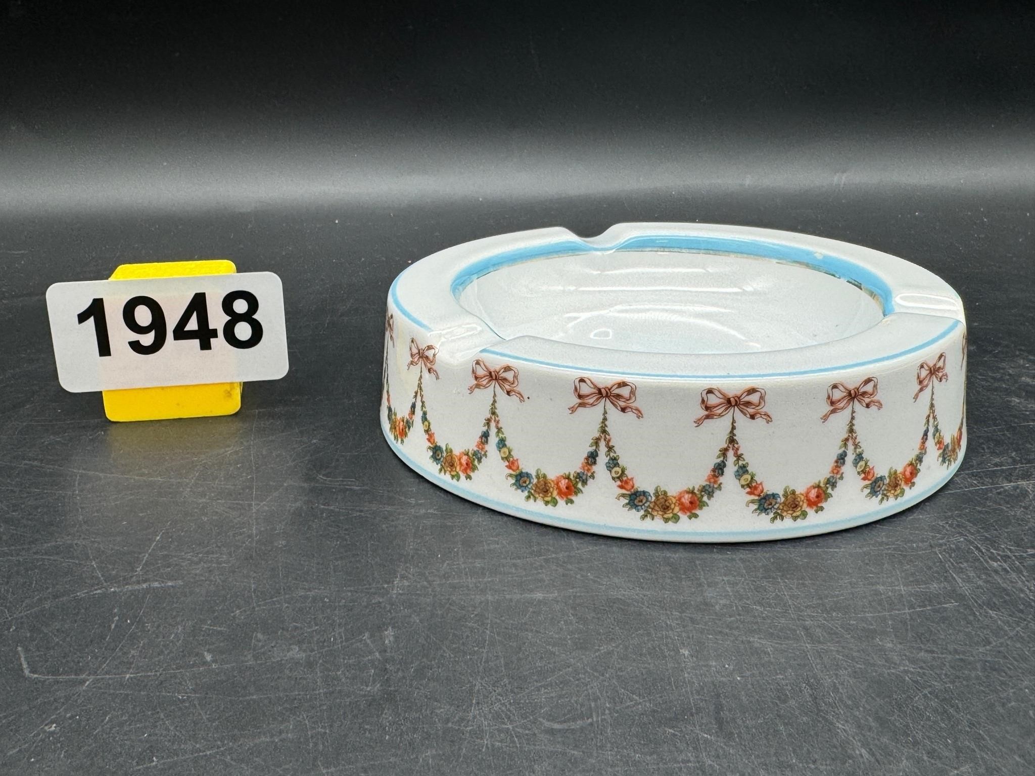 Very Pretty Italian Porcelain Ashtray