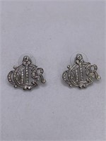 CHRISTIAN DIOR PIERCED EARRINGS-NOTE