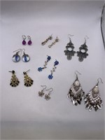 PIERCED EARRING LOT OF 8