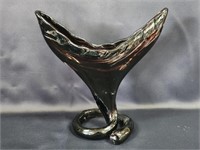 MURANO HAND BLOWN MCM WHALE TAIL VASE