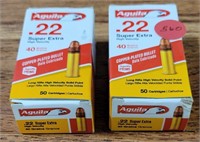 2 50 CT BOXES AGUILA .22 CARTRIDGES