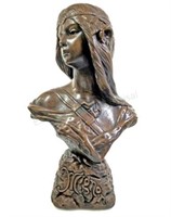 Fabbri Art Studio Ceramic Female Bust