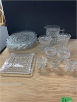 Antique crystal lot