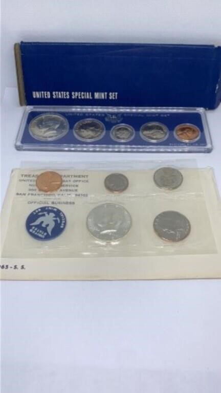 1965 & 1966 US Special Mint coin sets