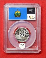 2001 S Vermont Silver Quarter PCGS PR69 DCAM