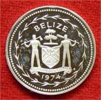 1974 Belize Silver Commemorative