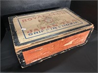 Royal Club Vintage Japan Wooden Tea Box.