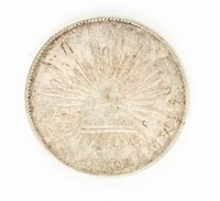 Coin 1898 8 Reales Mexico Libertad Silver Coin-VF