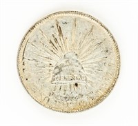 Coin 1902 Un Peso Libertad Silver Coin-Ch AU