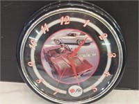12" Wide Corvette Sting Ray Clock
