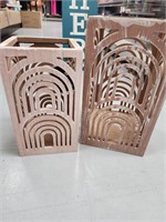 Table top lantern set of 2