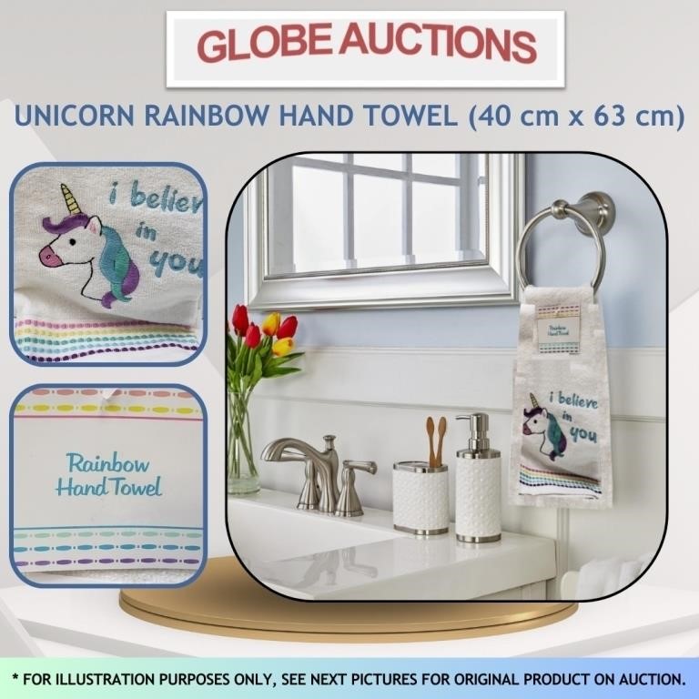 UNICORN RAINBOW HAND TOWEL (40 cm x 63 cm)