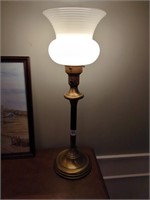 Tall brass lamp approx 24.5" h