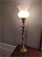 Tall brass lamp approx 29"