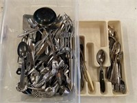 Large Lot of Various Silverware