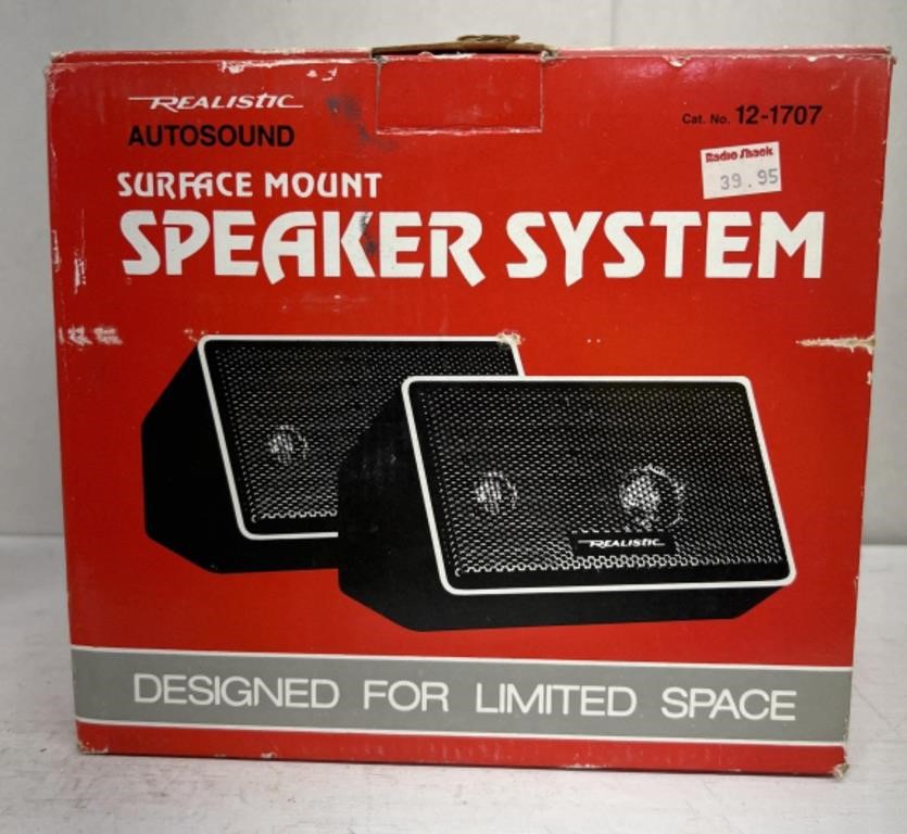 Realistic auto sounds speaker system