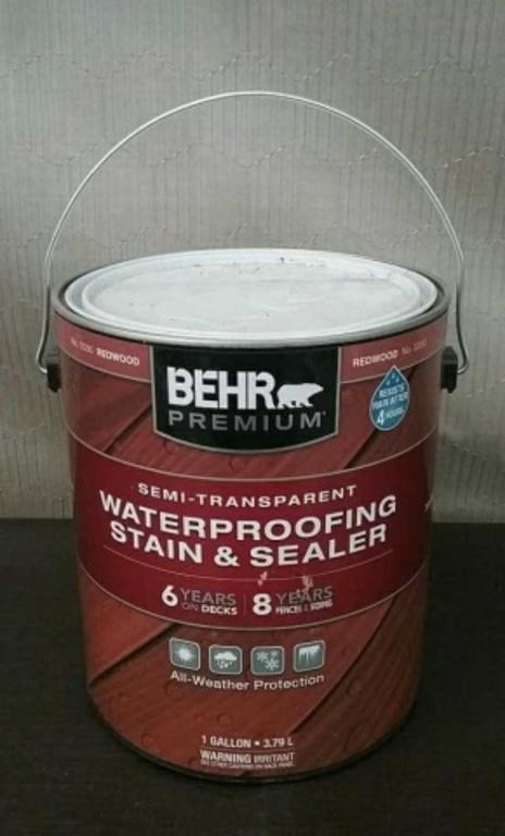 1 Gallon Behr Waterproofing Stain & Sealer
