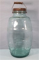 Antique 5gal. Pickle Barrel Glass Jar