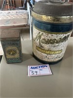 2qty Antique Tins