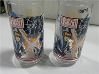 2 Star Wars Empire Strikes Back Glasses 1983