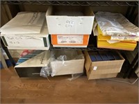 LOT OF ASSORTED PAPER / BUSINESS CARD BOXES