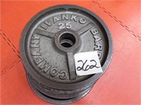 4-25 lb. Ivanko plates(sold by the piece)