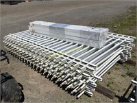 D2.  6'L x  5'T aluminum fence