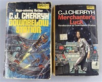 2 Sci Fi 1st Ed CJ Cherryh Books Signed