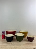 Crate and Barrel Glass Bowls