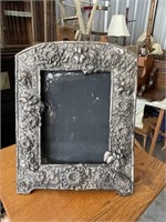 LARGE VINTAGE SILVER PLATE PICTURE FRAME