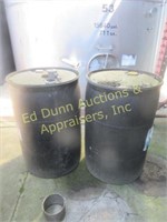 2X 45 Gal Plastic drums