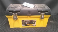 YELLOW TOOL BOX WITH TOOLS