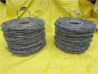 2 Spools of New Barb Wire Fencing