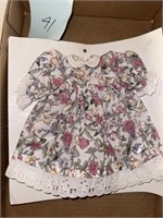 VINTAGE FLORAL DOLL DRESS