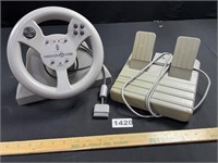 Video Game Racing Steering Wheel & Pedal Set