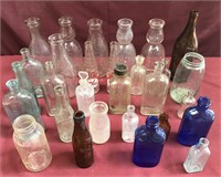Vintage Bottles, Milk,Tru Ade, Lydia Pinkham